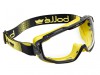 Bolle Safety Yellow Vented Universal Goggles - Platinum Clear