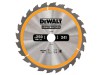 DEWALT Stationary Construction Circular Saw Blade 250 x 30mm x 24T