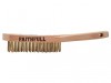 Faithfull Brass Scratch Brush, Four Row