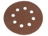 Faithfull DID3 Hook & Loop Sanding Discs 125mm x 80G (Pack 5)