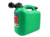 Faithfull Plastic FuelCanGreen 5 litre