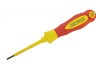 Faithfull Soft Grip VDE Screwdriver 3.5 x 100mm