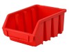 Faithfull Ergobox Interlocking Storage Bin Size 2L Red 116 x 212 x 75mm