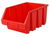 Faithfull Ergobox Interlocking Storage Bin Size 4 Red 209 x 340 x 155mm