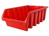 Faithfull Ergobox Interlocking Storage Bin Size 5 Red 333 x 500 x 187mm