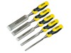 Stanley Tools DynaGrip Bevel Edge Chisel with Strike Cap Set of 5: 6, 12, 18, 25 & 32mm