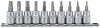 DRAPER 3/8\" Sq. Dr. 48mm Long Draper TX STAR® Socket Bit Set (10 Piece)