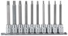 DRAPER 3/8\" Sq. Dr. Draper TX STAR® Plus Socket Bit Set (10 Piece)