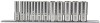 DRAPER 3/8\" Sq. Dr. Imperial Deep Socket Set on Metal Rail (11 Piece)