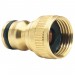 DRAPER Expert Brass 1/2\" BSP Garden Hose Tap Connector