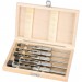 5 PIECE HOLLOW SQUARE MORTICE CHISEL AND BIT SET