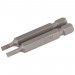 DRAPER 3mm 1/4\" Hex. Plain Slot Insert Bit 50mm Long x 2