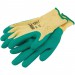 DRAPER Green Heavy Duty Latex Coated Work Gloves - Medium