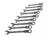 Faithfull Ratchet Combination Spanner Flex Head Set of 9